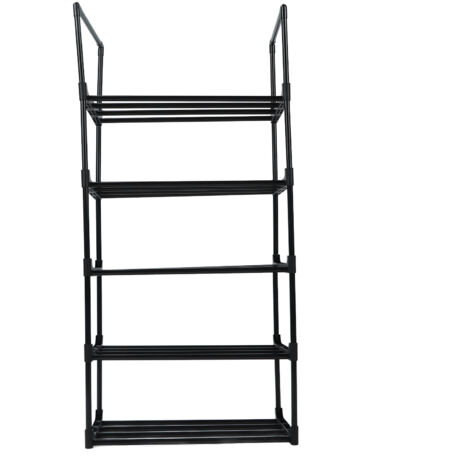 Shoe Rack Multifunctional Multilayer Large Capacity Shoe Shelf for Closet Hallway Bedroom Entryway 1 Column 5 Layers (1/5)