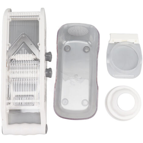 Fruit and Vegetable Slice Cutter Stainless Steel Lemon Potato Slicing Tool with Hand Guard for Home Kitchens (1/5)