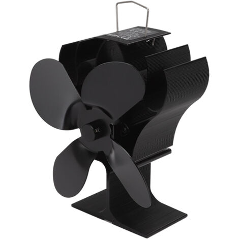 Heat Powered Stove Fan Self Starting Heat Resistant Aluminum Alloy 1400rpm Thermoelectric Fan for Fireplace (1/5)