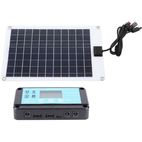 Solar Panels 1 for 5 50W Solar Panel Battery Charger with MPPT 100A Controller for 12V Battery and DC Charging Equipment (1/5)