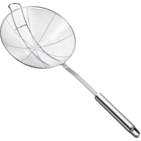Strainer Spoon Long Stainless Steel Anti Scald Safe Slotted Ladle for Kitchen Cooking Frying Spaghetti (1/5)