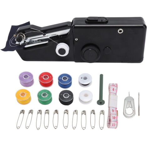Handheld Sewing Machine Smoothing Stitching Portable Electric Sewing Tool for Home Travel Black (1/5)