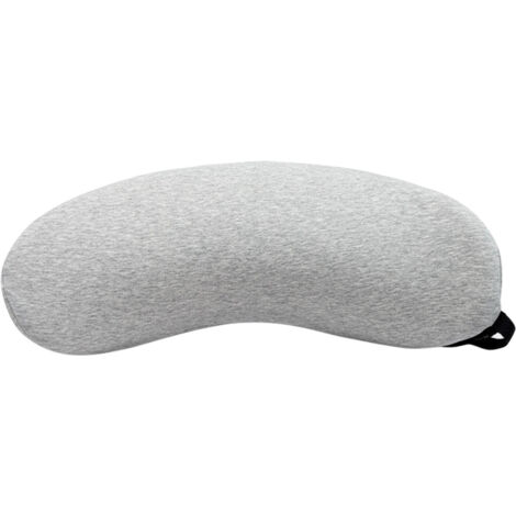 Lumbar Support Pillow Memory Foam Soft Good Resilience Reduce Pressure Ergonomic Back Waist Support Cushion Light Gray 47x21x13cm/18.5x8.3x5.1in (1/5)