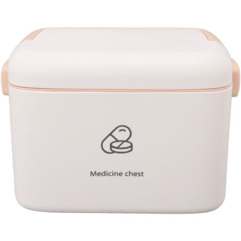 Large Medicine Storage Box Organizer Container Family Emergency Medicine Case with Removable Tray Type B
