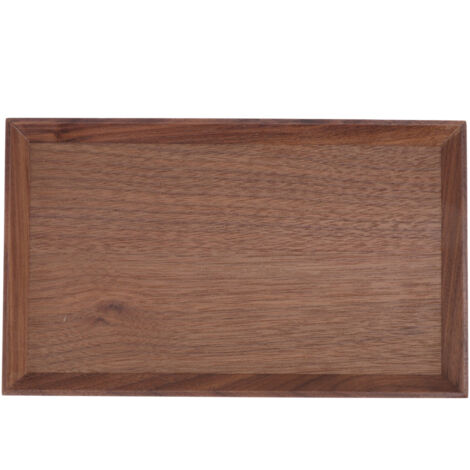 Black Walnut Tray Simple Fashion Serving Tray Serve Tea Fruit Cheese Wine Or Meals Small Rectangle (1/5)