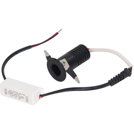 3W LED Recessed Spotlight Mini Under Cabinet Light Downlights with LED Driver for Kitchens Cabinets Ceilings AC85‑265V White Light 6000K