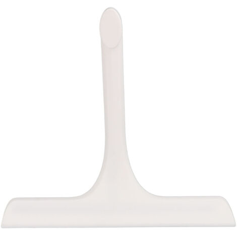 Glass Wiper with Non Slip Handle Silicone Window Cleaner Squeegee for Bathroom Windows Kitchen Mirror White (1/5)