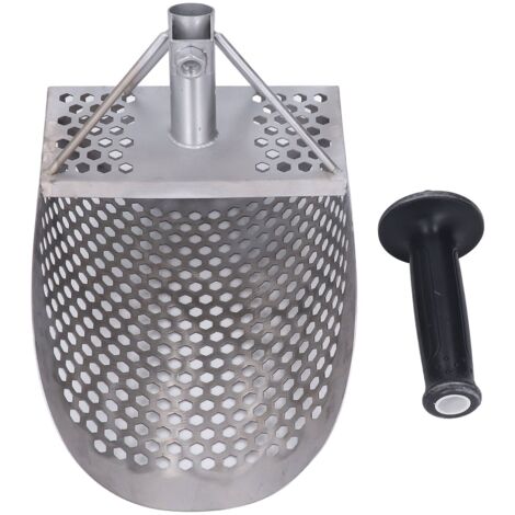 Beach Sand Scoop Metal Detecting Hunting Tool Detector Stainless Steel Hexahedron Holes Sand Scoop (1/5)