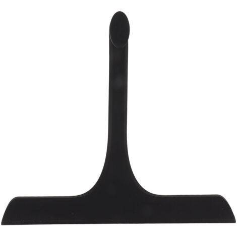 Glass Wiper with Non Slip Handle Silicone Window Cleaner Squeegee for Bathroom Windows Kitchen Mirror Black (1/5)