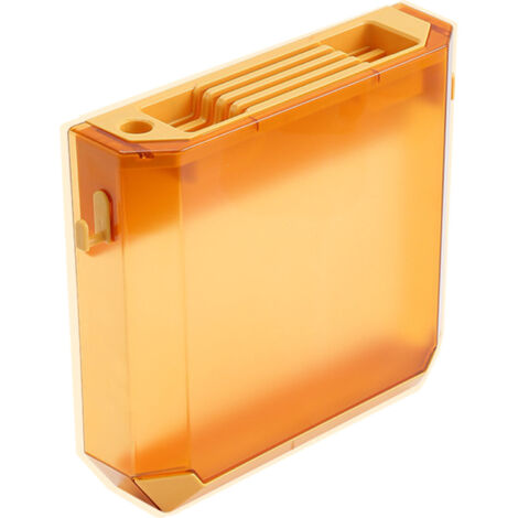 Wall Mounted Knife Holder Ultrathin Plastic Installation Box Storage Rack for Kitchen Yellow (1/5)