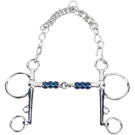 Horse Mouth Bit 125mm Stainless Steel Horse Snaffle Bit for Training Equestrian Equipment Racing Accessory