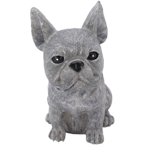 Dog Garden Statues DIY Lifelike Prevent Cracking Resin Dog Statues Home Decor for Courtyard Lawn Sitting Dog (1/5)