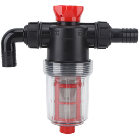 Irrigation Water Pump Filter Fine Mesh Double Layer Filtration High Flow Inline Strainer for Garden Lawn 32mm Connector (External 1.2 Inch Tube) (1/5)