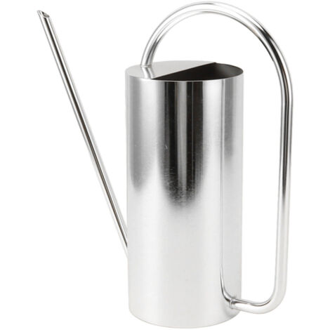 Plants Watering Can Long Spout 1500ml Large Capacity Watering Kettle Stainless Steel Pot Gardening Supplies Silver Color (1/5)