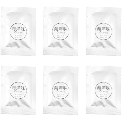 6 Pack Car Fragrance Replacement Tablets Portable Air Vent Clip Replacement Pads for Car Accessories Ocean Flavor (1/5)