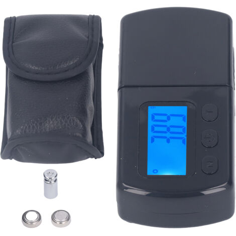 Digital Turntable Stylus Force Scale Gauge 5g 0.01g Mini Pocket Jewelry Scale for Powder Medicine Black (1/5)