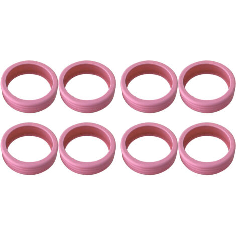 8PCS Luggage Suitcase Wheels Covers Noise Canceling Shock Absorbing Trolley Case Silicone Caster Protection Cover Pink (1/5)