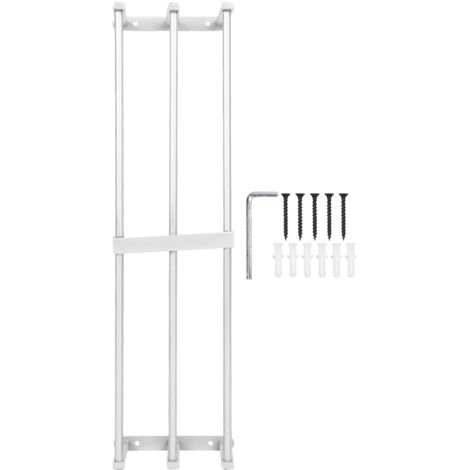 Bathroom Wall Towel Rack Wall Mounted 3 Bars Aluminum Alloy Rolled Towel Holder for Rolled Towels Silver (1/5)