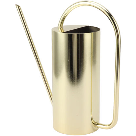 Plants Watering Can Long Spout 1500ml Large Capacity Watering Kettle Stainless Steel Pot Gardening Supplies Gold Color (1/5)