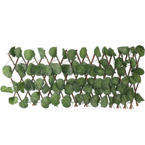 Artificial Hedges Fence Simulation Expandable Sun Protection Waterproof Artificial Topiary Hedge Plant for Garden Begonia Leaf (1/5)