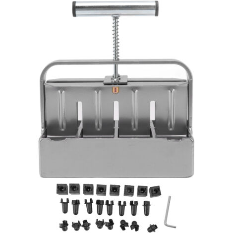 Soil Blocker with Comfortable Handle Manual 8 Cell Soil Block Maker for Outdoor Plants Gardening (1/5)