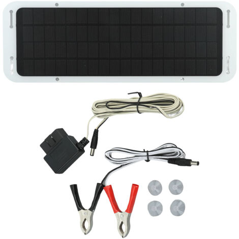 12V 5W Solar Panel Kit Professional Efficient Monocrystalline Silicon Portable Solar Panel for Car Motorcycle Boat (1/5)