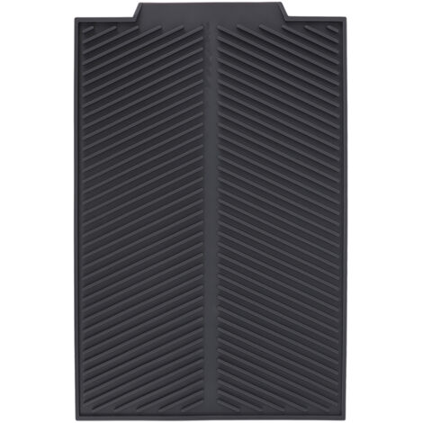 Silicone Dish Drying Mat Anti Slip Shock Proof Easy To Clean Kitchen Counter Drying Mat for Dish Bowl Fork S 39x25cm (1/5)