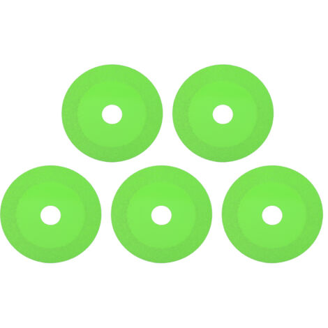 5pcs Glass Cutting Disc 1mm Cutting Blade Ultra Thin Saw BladeWheel Glass Ceramic Cutting for Angle Grinder Green (1/5)
