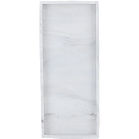 Silicone Storage Tray Silica Gel Kitchen Sorting Plate Tray Cosmetics Organizer Tray for Bathroom Dressing Table Marble Color Large Size (1/5)