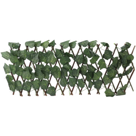 Artificial Hedges Fence Simulation Expandable Sun Protection Waterproof Artificial Topiary Hedge Plant for Garden Grape Leaves (1/5)