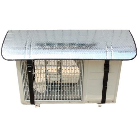 Air Conditioner Outdoor Unit Top Cover Dust Prevention Rainproof Windproof Outdoor AC Cover for 110x55cm/43.3x21.7in (1/5)