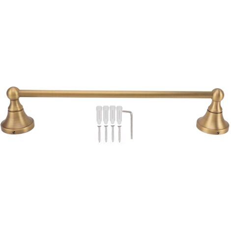 Towel Bar European Style Retro Shower Towel Rack Wall Mounted Copper Towel Rail Holder for Bathroom (1/5)