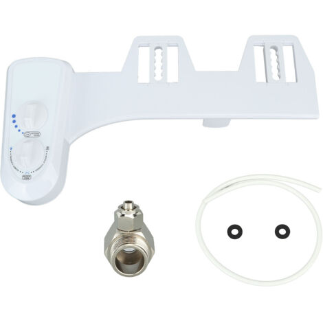 Bidet Attachment Self Cleaning Dual Nozzle Adjustable Water Pressure Cold Water Toilet Bidet for Feminine Wash 9/16 (1/5)