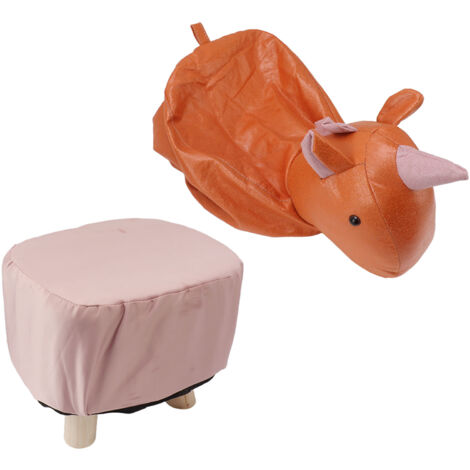 Cute Animal Footstool with Soft Padded Cushion and Prevent Slip Feet Small Footrest Stools for Kids Adults Unicorn (1/5)
