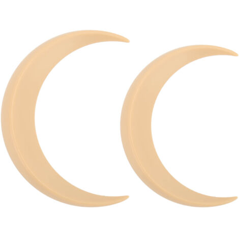 2Pcs Moon Hair Fork ABS Decorative Portable Moon Hairpin Hair Stick for Daily Shopping Cosplays Beige (1/5)