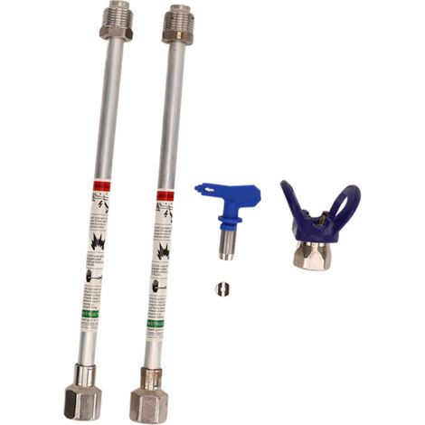 2PCS Spray Extension Rod G7/8 14 Stainless Steel Sprayer Tip Extension Pole Replacement for Home Silver