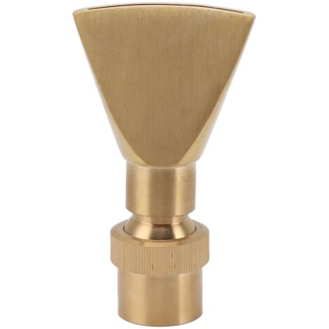 Fan Shaped Fountain Nozzle Copper Adjustable Uniform Water Spray Fan Shaped Fountain Spray Head for Park G1in (1/5)
