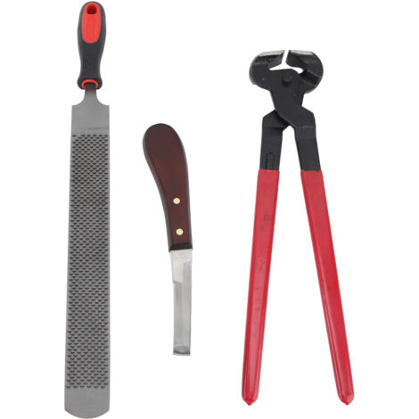 Hoof Repair Tool Kit Steel Double Sided File Hoof Trimmer Tool Kit for Horses Cattle Sheep Donkeys