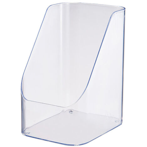 Desktop Storage Box Cosmetic Makeup Organizer Plastic Bathroom Storage Organizer Box Food Storage Bin Organizer Bevel Design Transparent (1/5)