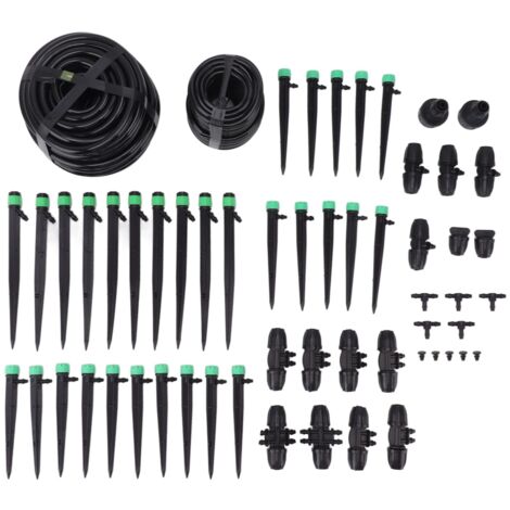 Garden Irrigation System Garden Watering System Automatic Drip Irrigation Kits for Raised Garden Bed Yard Lawn (1/5)