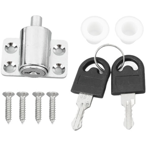 Sliding Window Lock Zinc Alloy Sliding Door Glass Window Security Limit Lock with Keys for Child Protection Home Security (1/5)