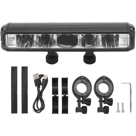 Bright LED Bike Light Aluminum Alloy USB Rechargeable Bike Headlight Waterproof Bike Headlight for Electric Bike Mountain Bike (1/5)