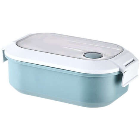 Lunch Box Stainless Steel Insulation Leakproof Cute Design Portable Bento Box for School Office Blue