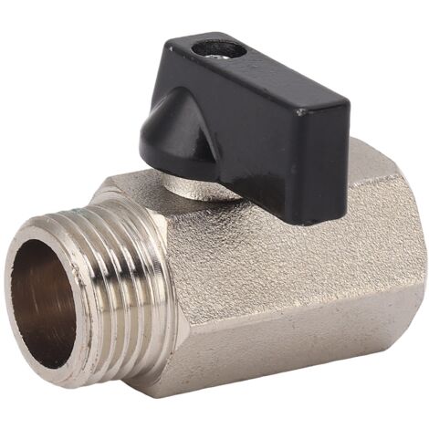 Gas Valve Ball Type Male Female Thread Thicken Brass Sandblasting for Household Tap Water 1/2