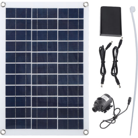 12V Solar Water Pump Professional Efficient Low Noise Solar Powered Water Fountain Pump for Bird Bath Ponds Garden