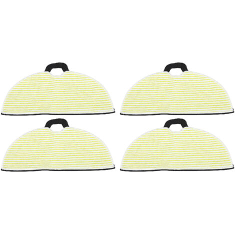 4 Pcs Vacuum Mop Replacement Pads Fiber Reusable Washable Super Absorbent Robot Vacuum Mop for Shark RV2001WD RV2002WD (1/5)