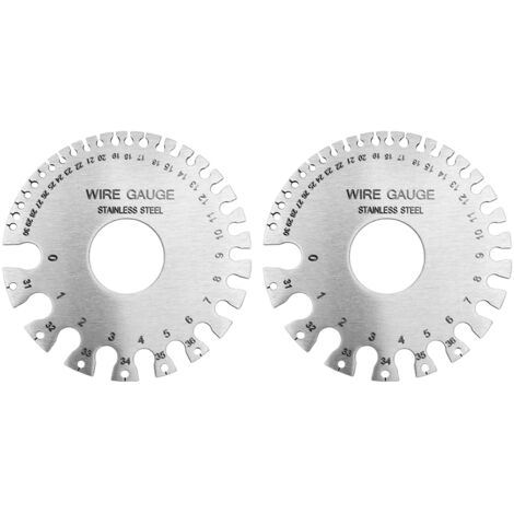 2pcs Stainless Steel Thickness Gauges Professional Standard Metal Sheets Welding Thickness Gauge Type 2 (1/5)