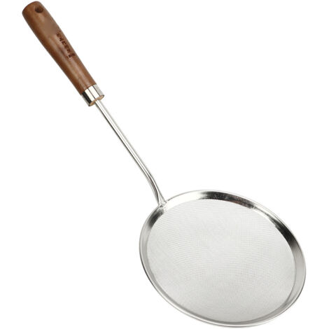 Oil Colander Efficiency Filtration Easy To Use Fine Mesh Food Strainer Spoon for Grease Gravy Foam L (1/5)