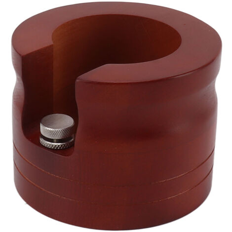 Coffee Portafilter Holder Stand Wooden Round Coffee Bottomless Portafilter Tamping Station for Home Bar Red 51mm/54mm (1/5)