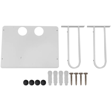 Wall Mounted Projector Shelf Aluminum Floating Projector Shelves for Router TV Box DVD Player Cable Box White (1/5)